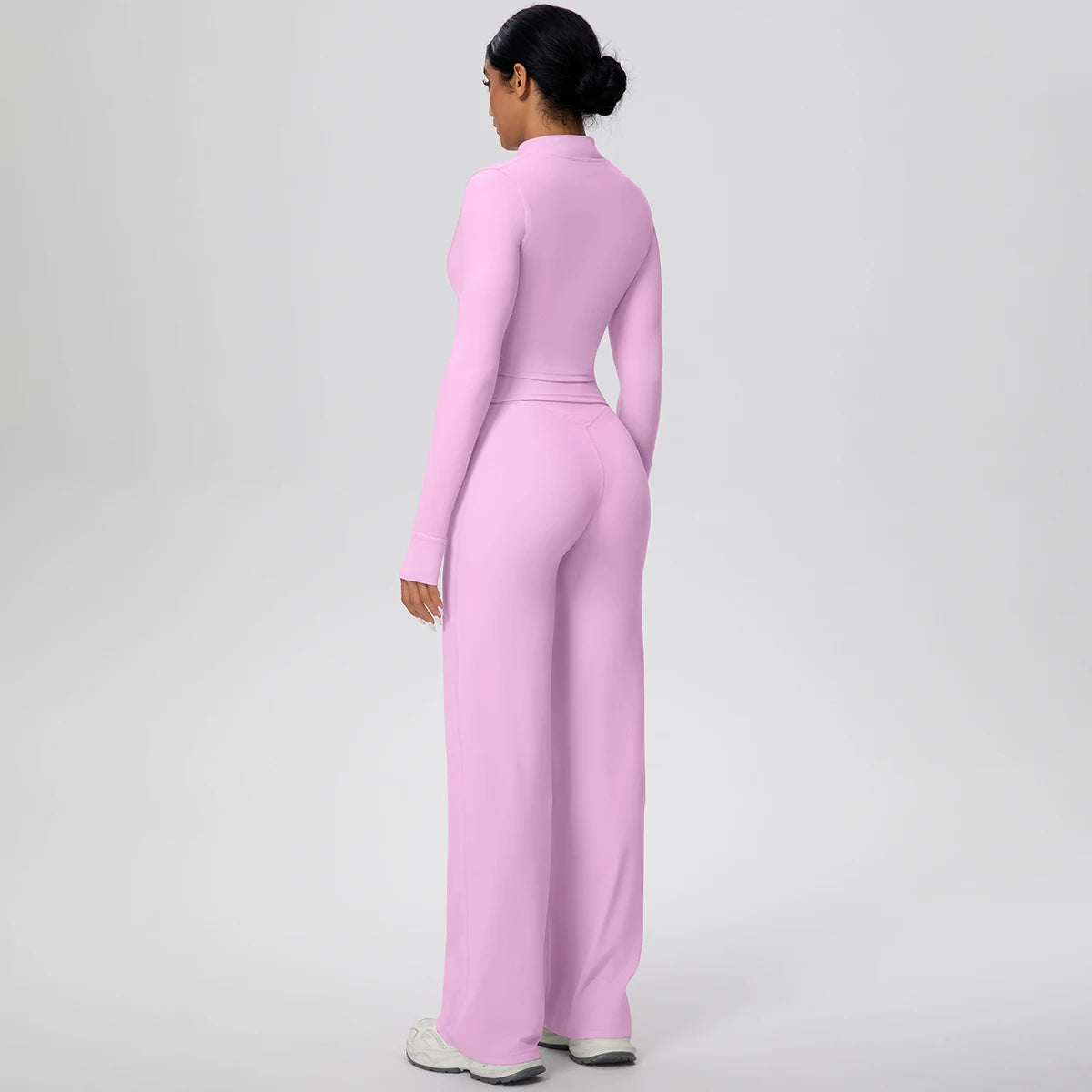 3pcs/set Yoga Gym Sports Set Yoga Three Piece Set Female Sportswear High Strength Training Scrunch Yoga Suit Solid Zipper Jacket