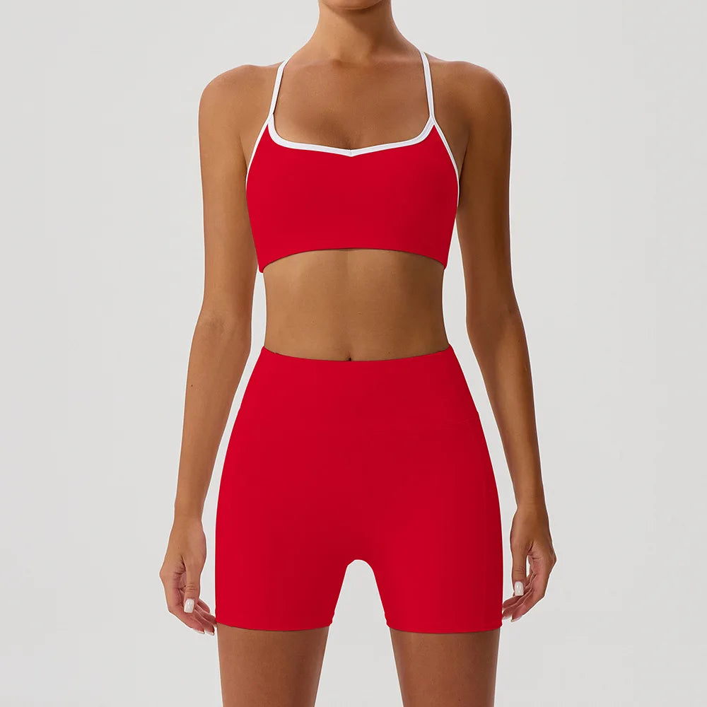 2 Piece Sport Suit for Women Workout Outfits Yoga Clothing Sportswear