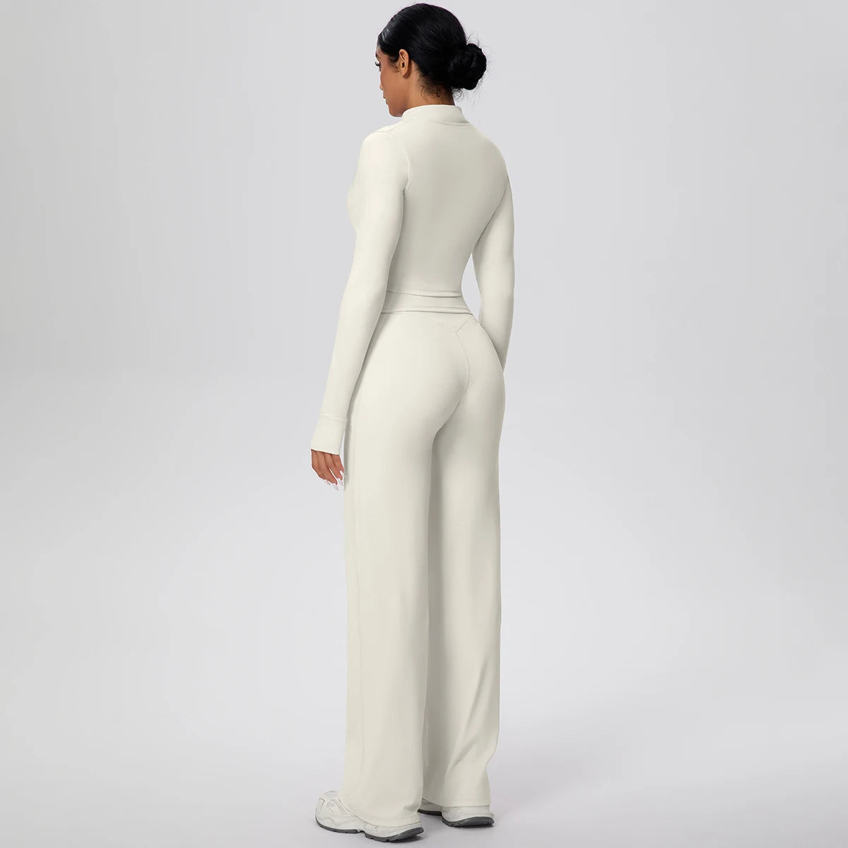 3pcs/set Yoga Gym Sports Set Yoga Three Piece Set Female Sportswear High Strength Training Scrunch Yoga Suit Solid Zipper Jacket