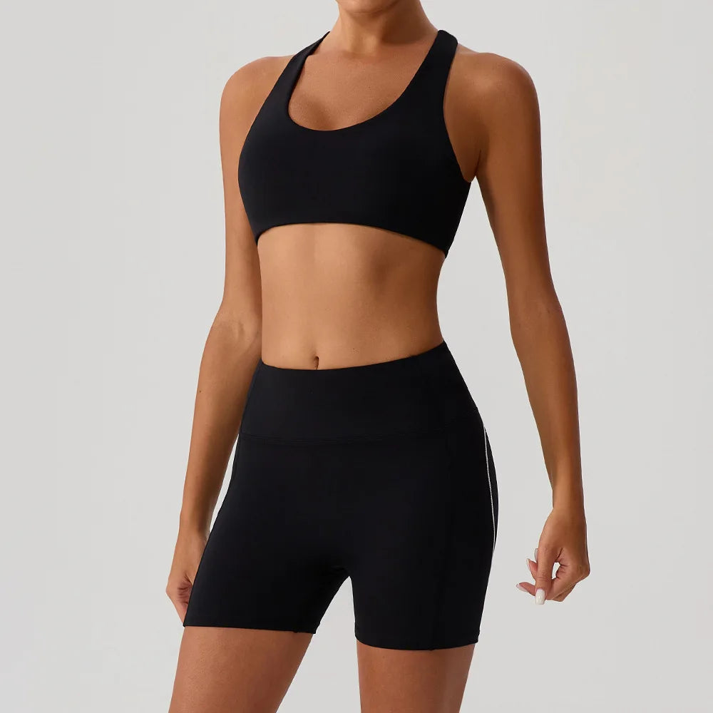 2 Piece Sport Suit for Women Workout Outfits Yoga Clothing Sportswear