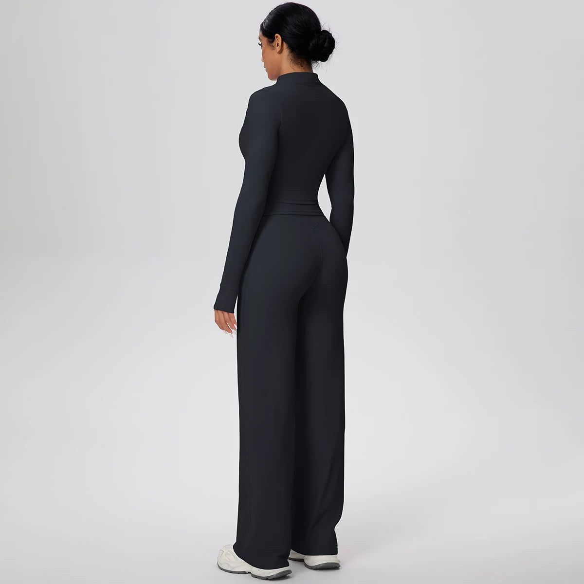 3pcs/set Yoga Gym Sports Set Yoga Three Piece Set Female Sportswear High Strength Training Scrunch Yoga Suit Solid Zipper Jacket