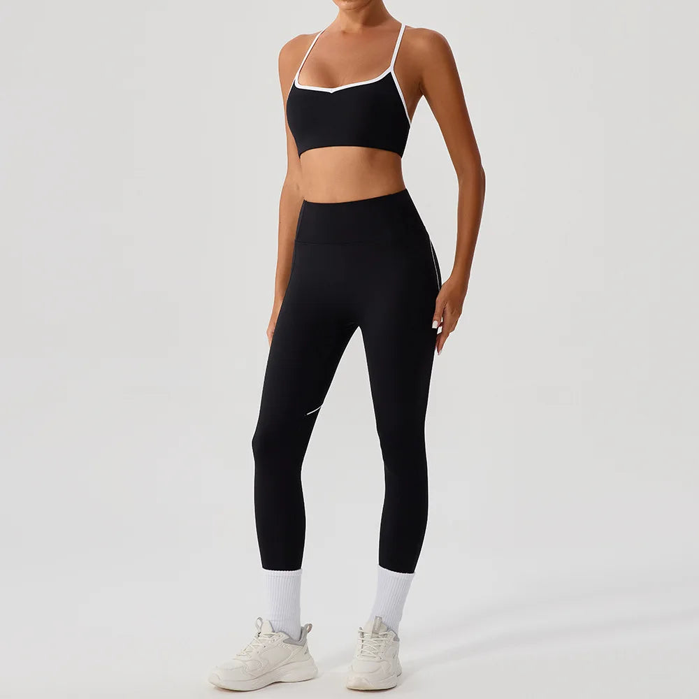 2 Piece Sport Suit for Women Workout Outfits Yoga Clothing Sportswear