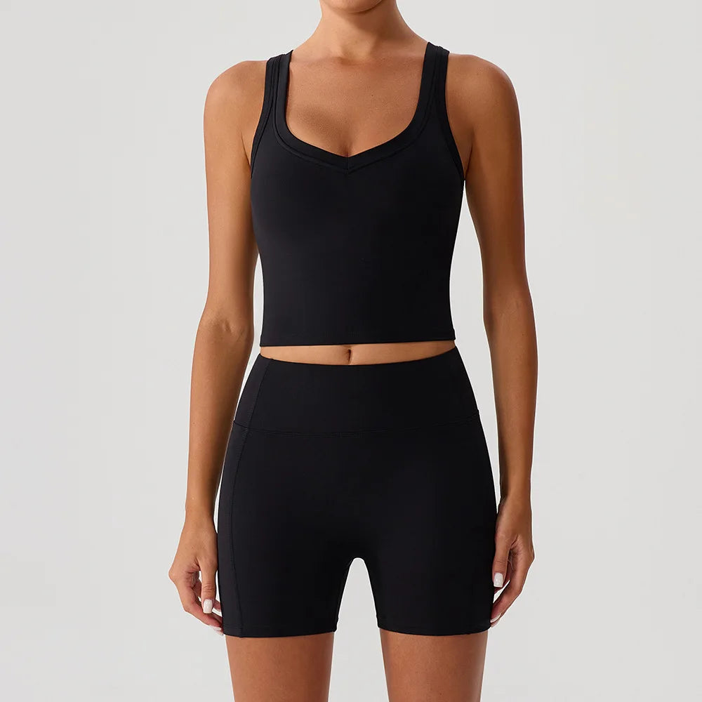 2 Piece Sport Suit for Women Workout Outfits Yoga Clothing Sportswear